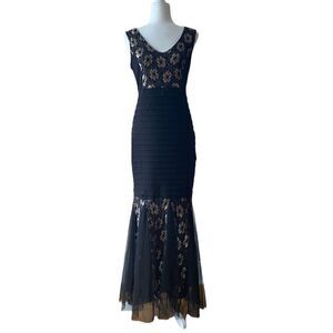 hollow stitching lace dress woman Women's White Dress Maxi Dress Patchwork Wedding Party Elegant V Neck Long Sleeve Black White Color main image 1